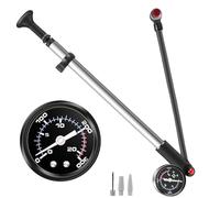 Pompa ammortizzatore ad alta pressione (Max 300 PSI) ad alta pressione con manometro e pulsante di sfiato, pompa a forchetta 2 in 1, mini pompa ammortizzatore per MTB, forcella per bici da corsa
