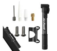 Pompa Aria per Biciclette - Gonfiatore Manuale Portatile | Pompa per Gonfiaggio Pneumatici con 4 Bocchetti | per Ciclismo Viaggio Motociclo Palloni Calcio Basket