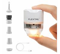 Pompa Aria Portatile FLEXTAILGEAR, Gonfiatore con Luce 5 Modalità, Silenzioso, Mini Pompa Elettrica per Materassini da Campeggio, Sacchetti Sottovuoto, Letti Gonfiabili e Giochi da Piscina