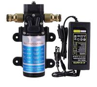 Pompa autoadescante 45 W, 60 W, 80 W, 100 W, kit di alimentazione 110-240 V, guarnizione in ottone da 16 mm, pompa a membrana di pressione dell'acqua, irrigazione (Us,60W_DC 12V)