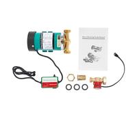 Pompa automatica di aumento della pressione 120 W, 25 l/min, pompa centrifuga 2860 giri/min, in acciaio inox, con guarnizioni, altezza di mandata, 15 m, per casa e giardino