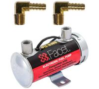 POMPA BENZINA FACET RED BENDIX CON RACCORDI 90° OTTONE bassa press competizione