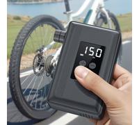 Pompa Bici Elettrica Portatile con Schermo di Pressione Digitale Gonfiatore Alta