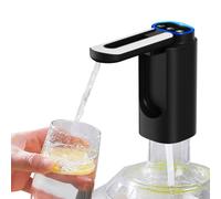 Pompa Bottiglia Acqua,Distributore Acqua Elettrica Ricarica USB Dispenser Acqua Pieghevole 3 Modalità con Tubo in Silicone da 50 cm Adatto per Bottiglie Acqua da 5-18 Litri