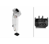 HELLA 8TF 358 306-291 Imp. alimentazione carburante - elettrico - 6a... poli - con guarnizione/con indicatore livello carburante