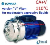 Pompa centrifuga acqua CA120/33V 1,5Hp acciaio FPM liquido aggressivo 400V Lowar