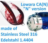 Pompa centrifuga acqua CAM70/34N 1,2Hp alimentare 316 cloro vino 230V Lowara CA