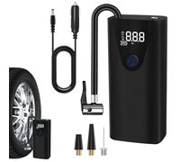 Pompa Compressore Ricaricabile - Gonfiatore Pneumatico Compatto, Dispositivo Di Riempimento Rapido, Manometro Regolabile, Kit Ugello Universale, Pompa Leggera per Veicolo, Materiale ABS