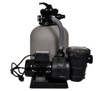 Pompa con Filtro a Sabbia Per Piscine 600 W 17000 l/h Custodia in Plastica Rinforzata Impianto di Filtrazione a Sabbia per Piscine e Vasche