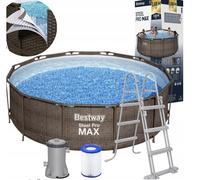 Pompa + conduttore piscina Bestway 56709 Steel Pro Max 366 x 100 cm