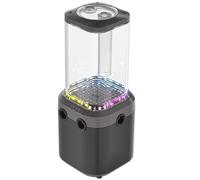 CORSAIR iCUE LINK XD6 RGB ELITE Unità Pompa/Serbatoio - Pompa FlowDrive Max, Sensore di Temperatura Incorporato, 22 LED RGB Indirizzabili, Serbatoio in Nylon Trasparente da 440 ml - Grigio Acciaio