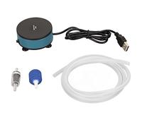 Pompa d’ossigeno per acquario, pompa ad aria alimentata tramite USB per vasca di pesci, mini aeratore ultra silenzioso con pietra porosa e tubo flessibile, ideale per acquari