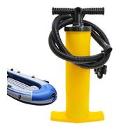 Pompa da letto gonfiabile e pompa manuale multiuso | Pompa gialla 4L 4L doppio colpo per barche gonfiabili, tavole a pallet e materassi ad aria | Pompa manuale robusta per gonfiare rapidamente