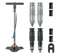Pompa da officina con valvola SKS Air X-Plorer Schwalbe Clik Noir