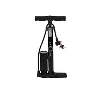 Pompa da pavimento con manometro, universale per valvole Presta per valvole Schrader per valvola Dunlop pompa ad aria per bicicletta, basket, e-bike, auto (40 cm)
