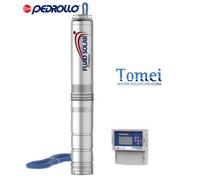 Pompa da pozzo sommersa Solare 750 W Cavo 2m FLUID SOLAR 6/3 con quadro Pedrollo