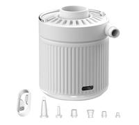 Pompa D'Aria Elettrico-Deflatore Gonfiatore A Riempimento Rapido 38000 RPM, Luce Da Campeggio Incorporata 1200 mAh | Design Portatile Ricaricabile, Set Di Adattatori Multipli, Supporto