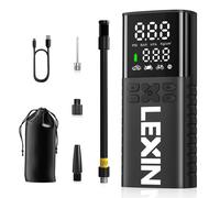 Pompa d'aria intelligente Lexin P4 4000mAh per motocicli Gonfiatore per pneumatici Barca da bicicletta con gonfiaggio a pressione digitale e preimpostato a LED