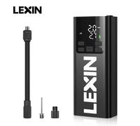 Pompa d'aria intelligente Lexin P5 5000mAh per motocicli Gonfiatore per pneumatici Barca da bicicletta con gonfiaggio a pressione digitale e preimpostato a LED