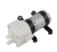 Pompa d'aria per acquari, a diaframma CC, per acquari, silenziosa per mini gorgogliatore con flusso elevato 2L/min, basso rumore 6-12 V, per tartarughe tropicali d'acqua fredda per nano acquari
