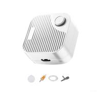 Pompa d'aria per acquario da 345 W con funzionamento silenzioso, doppio controllo magnetico e volume di gas regolabile per acquari, base stabile in ABS per ridurre il rumore (5 W)