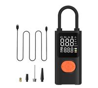 Pompa D'aria Per Bici - Mini Compressore D'aria | Flastico Per Pneumatici Digitali A Doppio Scopo A Doppio Scopo | Luce A LED Per Schermo Digitale | Flammatore Ricaricabile Per Pneumatici Leggeri Con