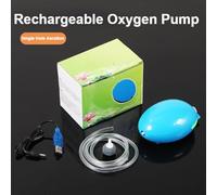 Pompa d'aria portatile a doppia uscita USB ricaricabile per acquari, lunga durata della batteria e funzionamento silenzioso per un'efficiente ossigenazione dell'acquario e pesca all'aperto (A)