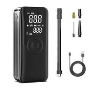 Pompa d'aria ricaricabile, compressore portatile, gonfiatore digitale senza fili for pneumatici auto, for moto, biciclette, palline