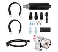 Pompa del carburante 255LPH Pressione EFI Inline LS Swap con kit di installazione GSL392 compatibile con TI(BLACK)