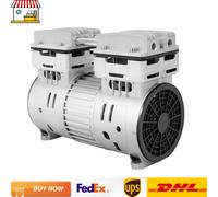 Pompa del compressore d'aria senza olio in alluminio da 125 l/min | Testa del compressore a basso rumore 220 V 750 W | 1400 giri/min