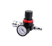 Pompa del compressore di controllo regolatore a pressione 'aria AR2000 da 1/4", unità trattamento a regolazione gas con manometro regolabile,Visualizzazione chiara(AR With PC 6mm)