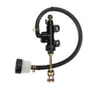 Pompa del freno freno posteriore della bici posteriore ATV universale Pompa principale del freno del piede idraulico Compatibile con bici da 50-250 cc e serbatoio del carburante a quadr bici(BLACK)