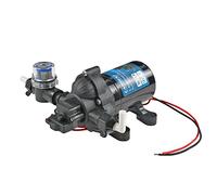 Pompa dell’acqua 12 V 10 l/min, 2,8 bar, con prefiltro 3 camere, a membrana.