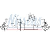 NISSENS Pompa dell’acqua, raffreddamento motore per FIAT OPEL SAAB VW