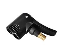 Pompa della pista bici a doppia bici, adattatore valvola della pompa dell'aria per pneumatici, accessori per la testa del connettore per biciclette