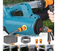 Pompa Dell'acqua 200W Per Makita Batteria 18V - Autoadescante Portatile Con Tubo 10M, Ingresso 3M, 6 Modelli Spruzzo (Senza Batteria)