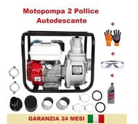 Pompa dell'acqua 7.5hp 2 Pollice 197cc 4 Tempi Autodescante con Raccordi da 50mm