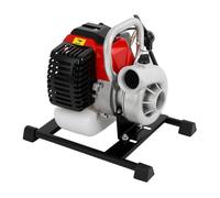 Pompa dell'acqua a 2 tempi a benzina 52 CC 2,3 HP autoadescante da giardino, pompa per acqua sporca, 40 m, altezza di aspirazione, 6 m, portata 15 m³/h, per irrigazione, paesaggistica