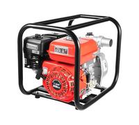 Pompa dell'acqua a benzina a 4 tempi, 7,5 CV, portatile, da giardino, per stagno, per acqua sporca, pompa dell'acqua a benzina con tubo dell'acqua per drenaggio e irrigazione