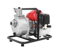 Pompa dell'acqua a benzina portatile da 1,7 CV con motore a cilindro singolo a 2 tempi, cilindrata 43 cc, potenza 1,25 kW, portata 10 m³/h, pompa per laghetto con cavo da 2 m