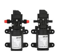 Pompa dell'acqua a diaframma automatica con interruttore flusso 6 l/min, 12 V, 130 psi, piccola, sicura, ad alta pressione, autoadescante, agricolo, 1 pezzo (12 V add 220 V adapter,4)