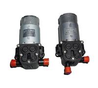 Pompa dell'acqua ad alta pressione a membrana del motore 555, pressione 8 bar, 12-24 V, 150 ml/min, pompa a membrana con cuscinetto a sfera anteriore (modello ad angolo retto)