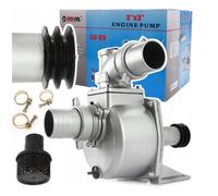Pompa Dell'Acqua Cinghia 6,5CV 3" 75Mm Chiara Acqua Sporca Cantiere 40000L/H