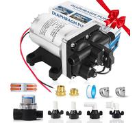 Pompa dell'acqua da 12 V per camper 4008-101-A65/E65 | 3.0 GPM - 55 PSI | Pompa dell'acqua autoportante e silenziosa per camper. Protezione termica e a secco (lusso 4008-101-A65/E65)