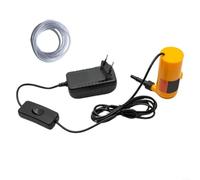 Pompa dell'acqua da 12 V per smerigliatrice angolare, copertura di protezione, sistema di raffreddamento ad acqua con alloggiamento in metallo e connettore rimovibile per tagliatrice (con tubo da 5 m)