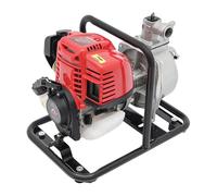 Pompa dell'acqua da 38cc, 1,2KW, prevalenza 30m, 8500rpm, pompa per giardino e per acque nere con motore a 4 tempi, pompa a benzina, base in metallo, maniglia