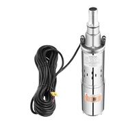 Pompa dell'acqua DC in acciaio inox, pompa da giardino, pompa per pozzi profondi, pompa per pozzi, pompa sommergibile 1,2 m³/h, 12 V, 180 W