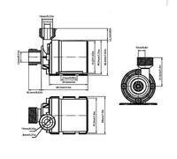Pompa dell'acqua della macchina per ghiaccio Circultante Acqua Pompa del richiamo in miniatura a basso rumore Efficienza ad alta efficienza per la lavastoviglie Macchina (DC24V)