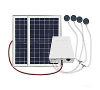 Pompa dell'acqua di aerazione solare Ricarica della batteria al litio ultra silenziosa Piante idroponiche Allevamento ittico Ossigeno Serbatoio di pesce Pompa d'aria Acquario ,Ecologico(Single 5w 8000