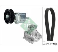 Pompa dell'acqua + set di cinghie a V INA 529 0161 31